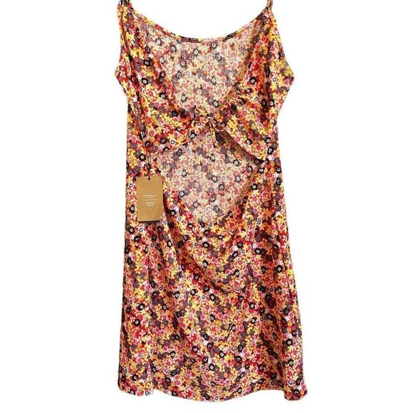 Vero Moda Ullipam Floral Tank Mini Dress Cherry Tomato - Picture 8 of 14